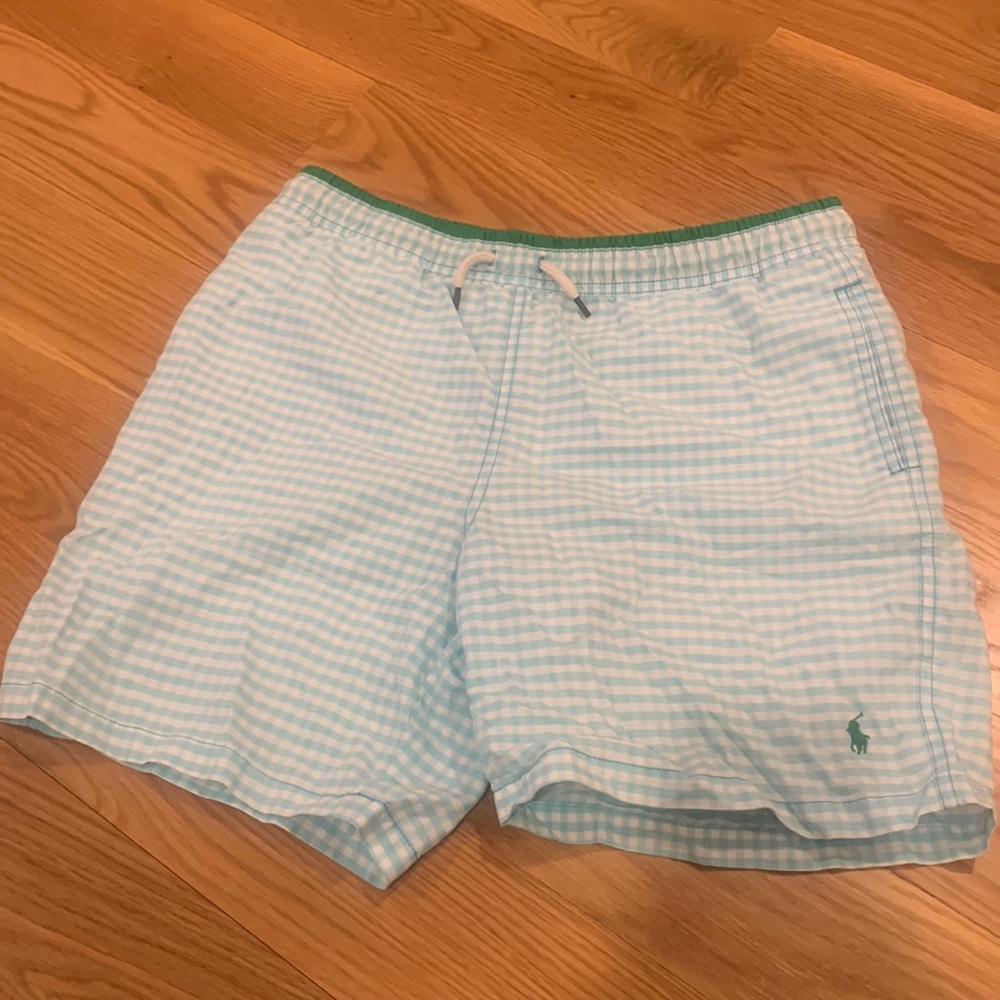 Boys polo swim trunks